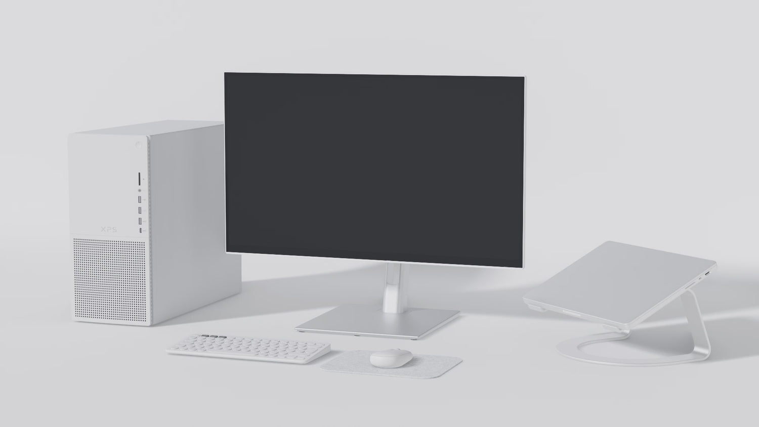 Schermo da ufficio | 27&quot; | WQHD | Touchscreen | Power Delivery 65W | KVM | Bianco