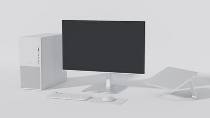 Schermo da ufficio | 27&quot; | WQHD | Touchscreen | Power Delivery 65W | KVM | Bianco