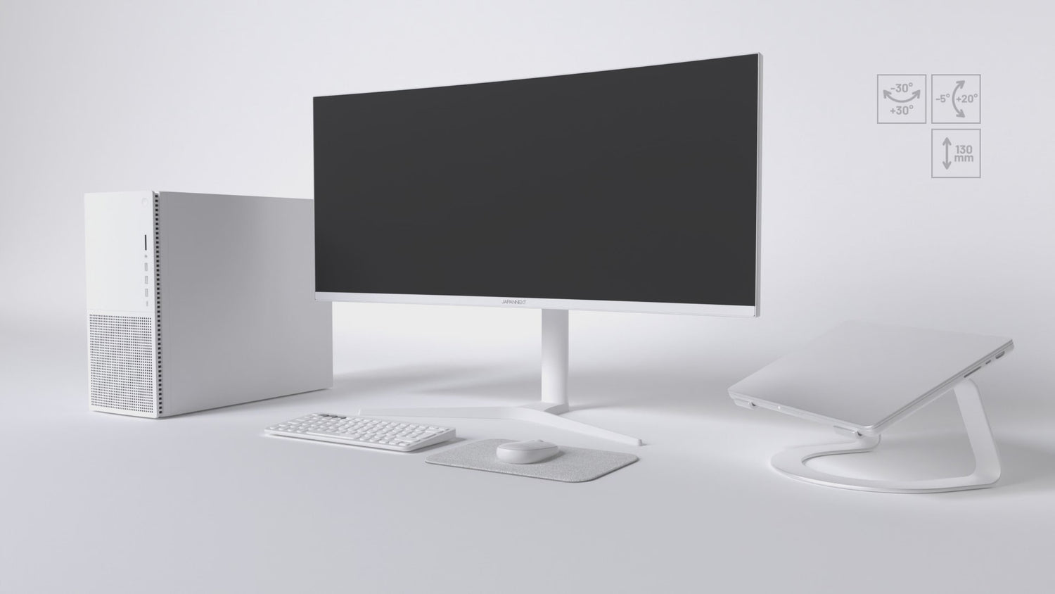 Schermo curvo | 34&quot; | UWQHD | IPS | Bianco