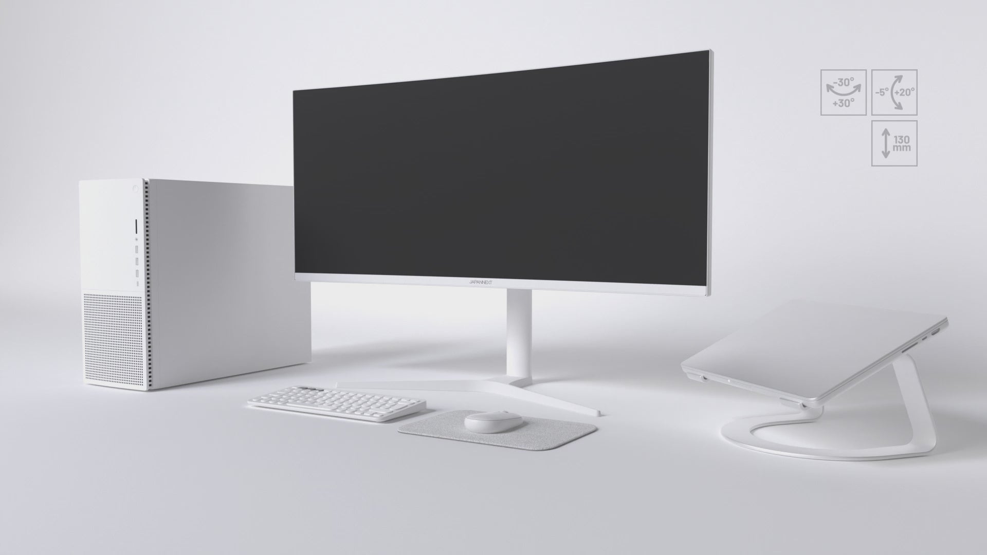 Schermo curvo | 34&quot; | UWQHD | IPS | Bianco